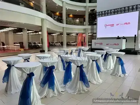 Açık Alan Bistro Masası Kiralama Kokteyl Masası Kiralama - Açık Alan Bistro Masası Kiralama