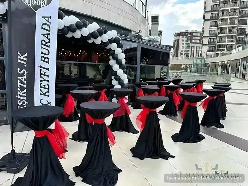 Bistro Masası Kiralama İstanbul kokteyl kurulum görseli