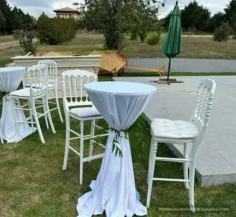 Bistro Masası Kiralama İstanbul kokteyl kurulum görseli