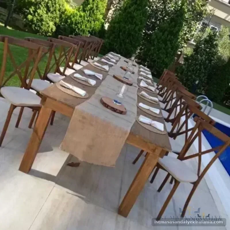 Cross Back Ahşap Sandalye Kiralama Cross Back Ahşap Sandalye Kiralama İstanbul sandalye kiralama görseli
