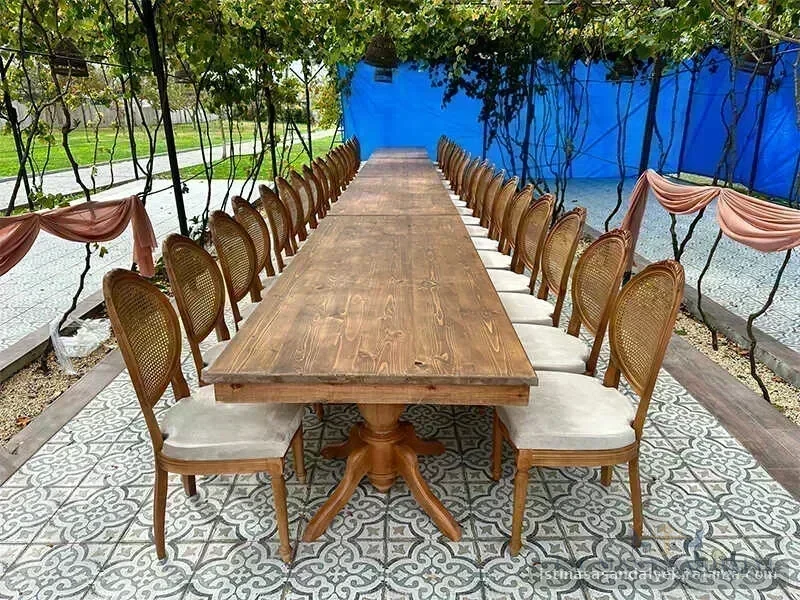 Cross Back Ahşap Sandalye Kiralama