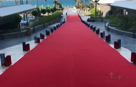 Uzun kırmızı halı yolluk kiralama