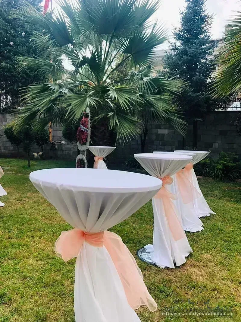 Kokteyl Masası Kiralama - Bagcilar Minimal Bistro Davet Masası