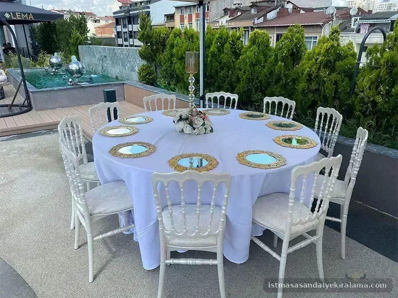 Masa Sandalye Süsleme İstanbul masa sandalye kurulum görseli