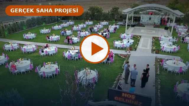 Açık Alan Masa Sandalye Kiralama Hizmetimiz gerçek saha videosu