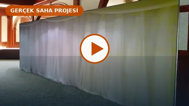 Düğün İçin Masa Sandalye ve Paravan Bölme Kiralama gerçek saha videosu