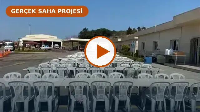 İstanbul Plastik Masa Sandalye Kiralama gerçek saha videosu